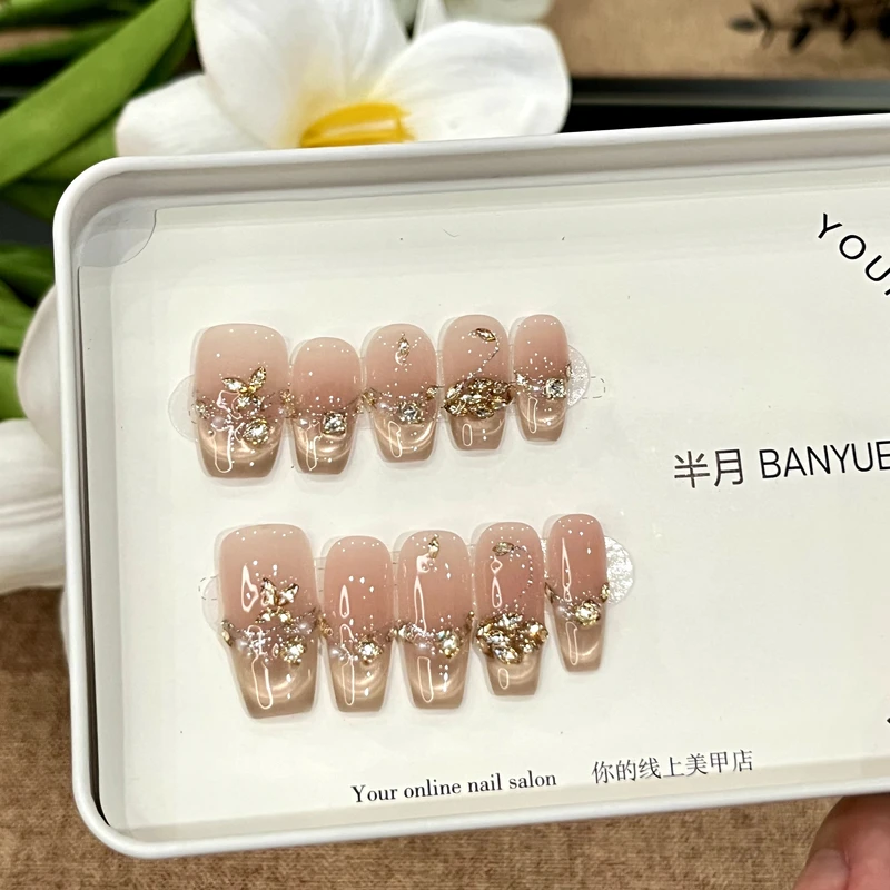 【天鹅湖畔】BANYUE Nial 精选爆火纯手工显白气质穿戴美甲157