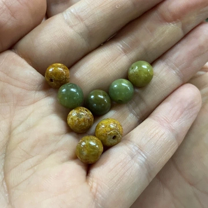手链未镶嵌岫岩老玉（透闪石质玉）鼓*车