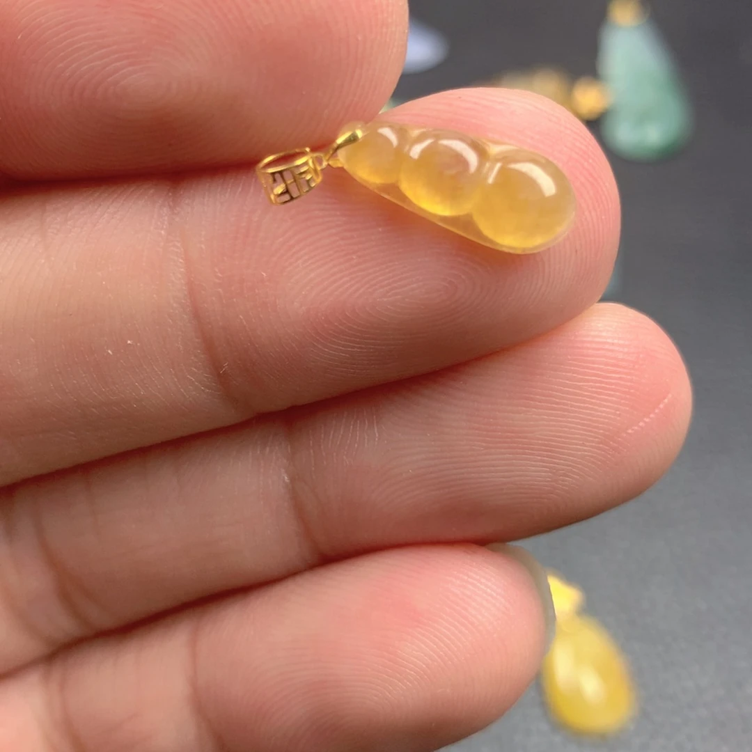 【闪购商品】颈饰18K金镶嵌翡翠翡翠