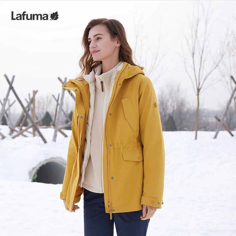 LAFUMA乐飞叶户外秋冬三合一女士保暖防风防水夹克外套LFJA4CZ60