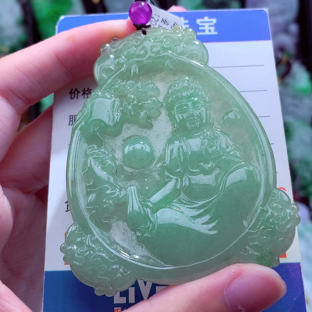 翡翠未镶嵌颈饰天然