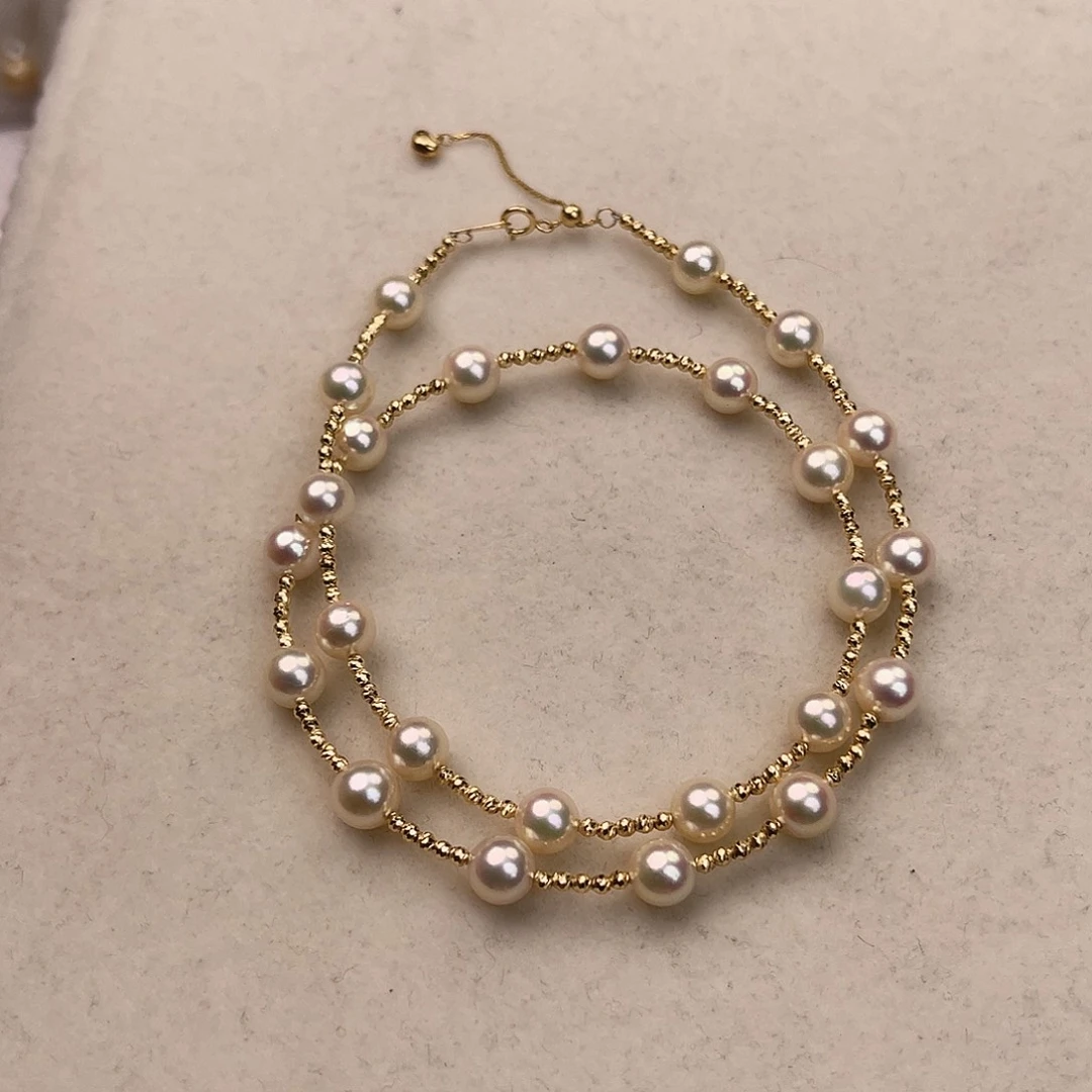 18K金镶嵌颈饰海水珍珠