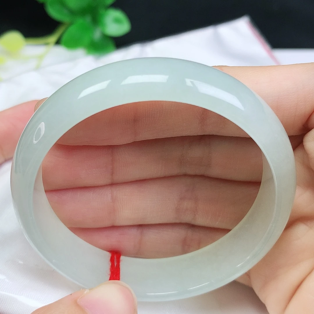 未镶嵌手镯翡翠52圈口葡萄肉色611