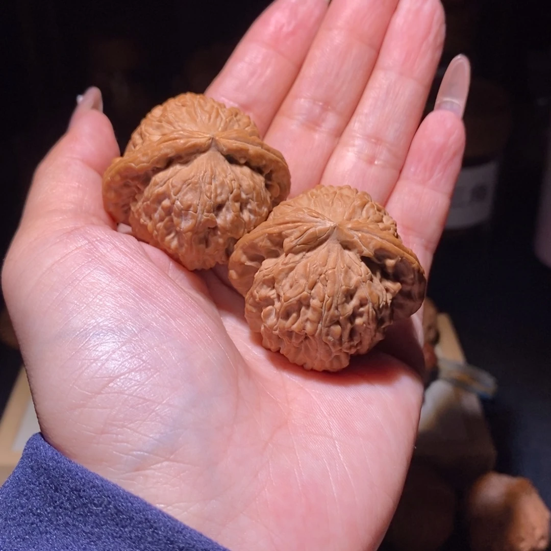 吊坠文玩核桃白狮子43