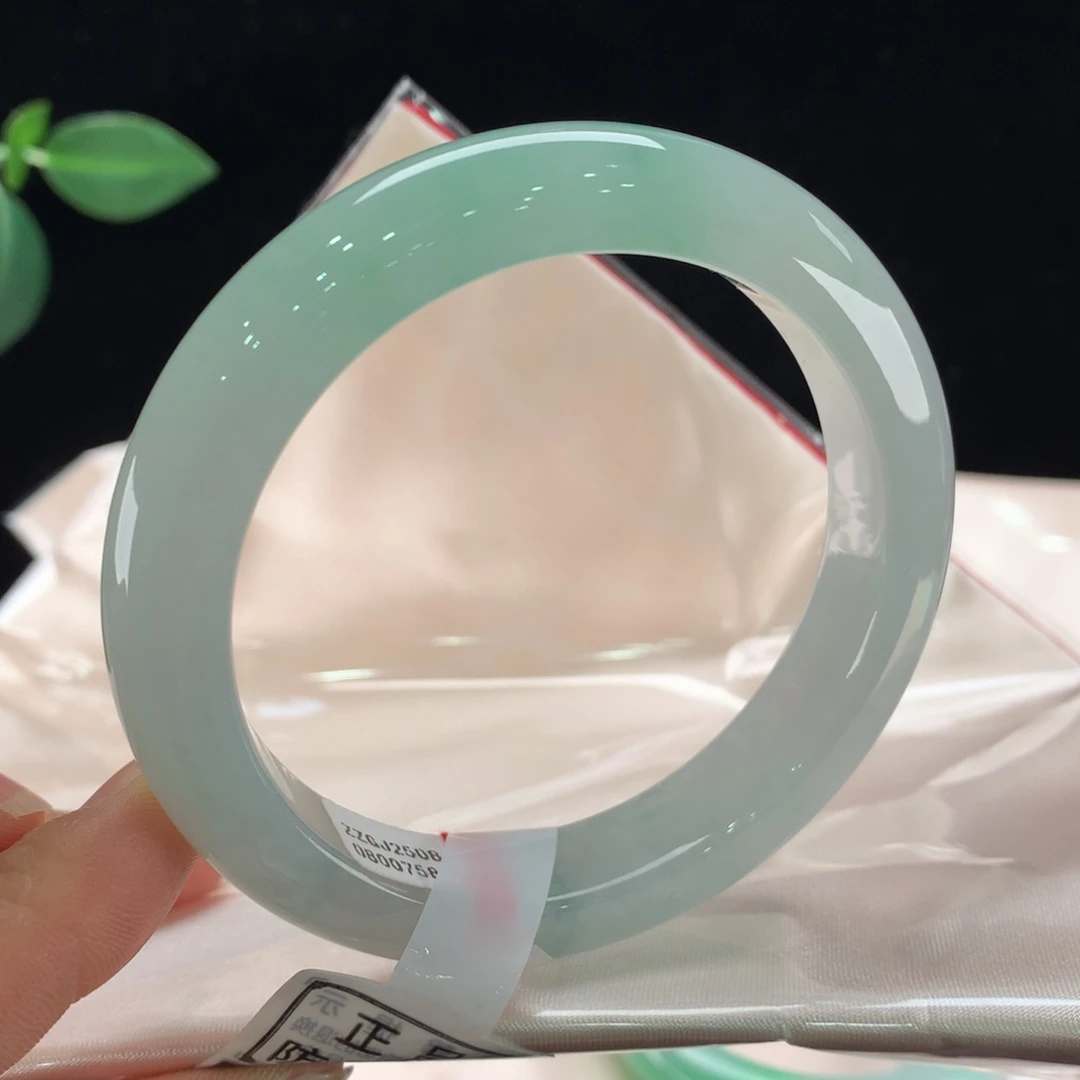 翡翠未镶嵌手镯0758