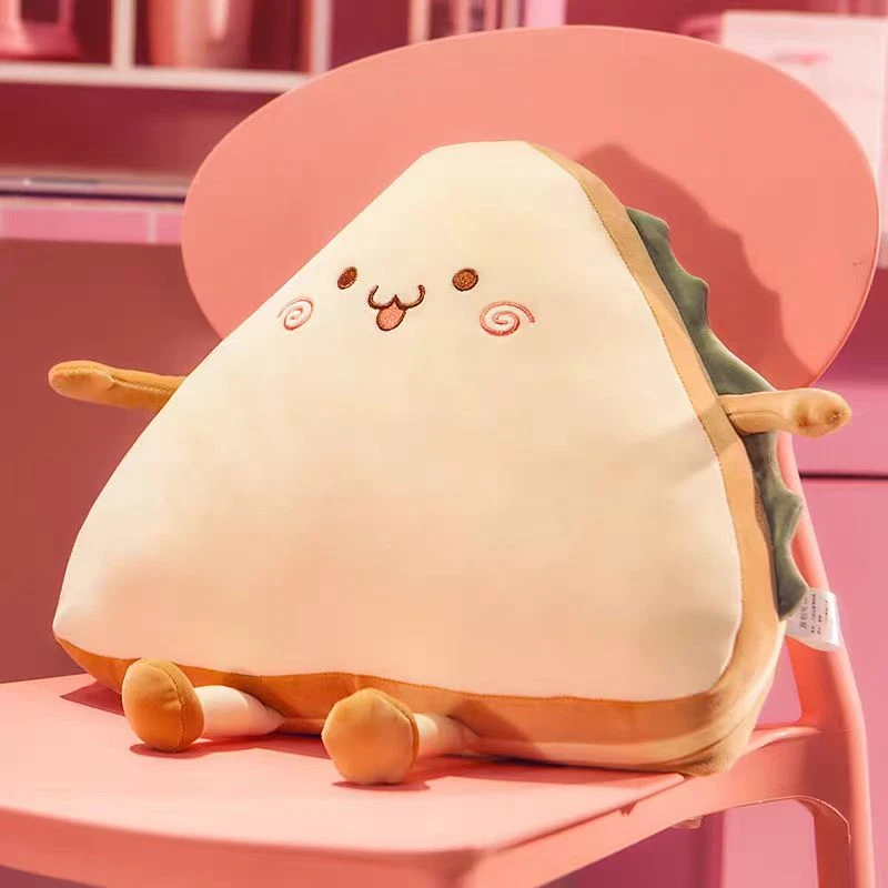 三明治抱枕毛绒玩具