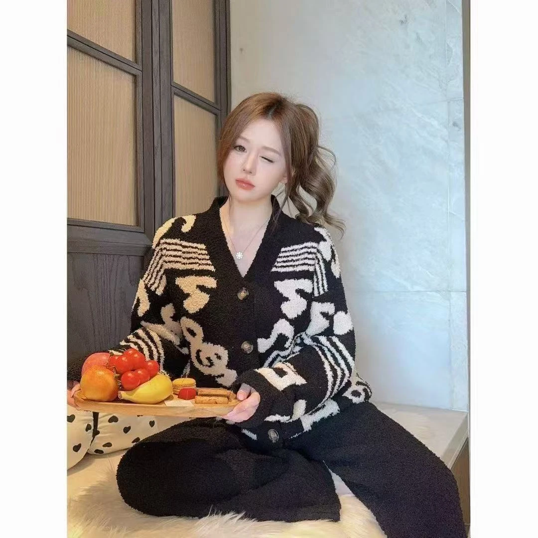 韩系复古针织毛衣开衫百搭