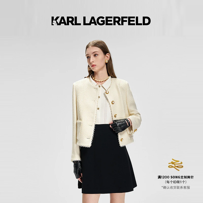 【欧若风】KARL LAGERFELD025春季新款香风外套老佛爷M21E1504