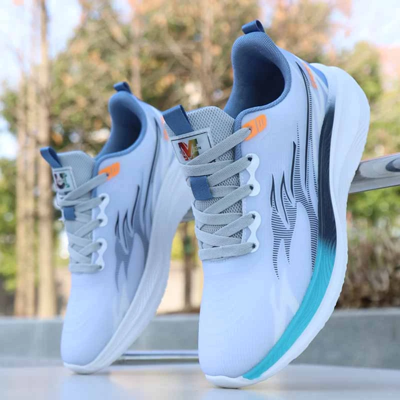 跑步鞋男春夏款透气防臭运动鞋情侣同款冰丝网面鞋超轻体育旅游鞋