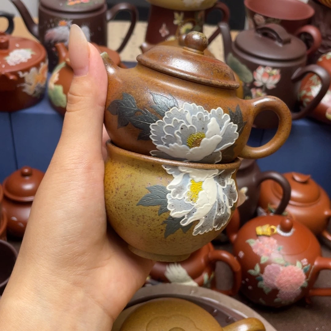 须***由茶杯紫砂紫砂主人杯一壶一杯