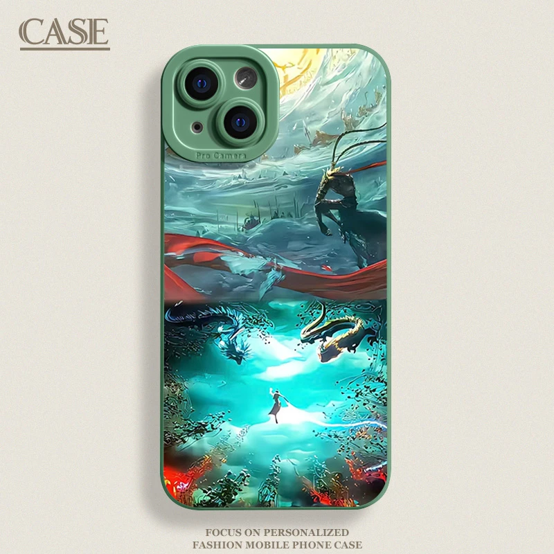 大圣申公豹适用iPhone16ProMax手机壳15苹果14软13瞳影12磨砂11xs