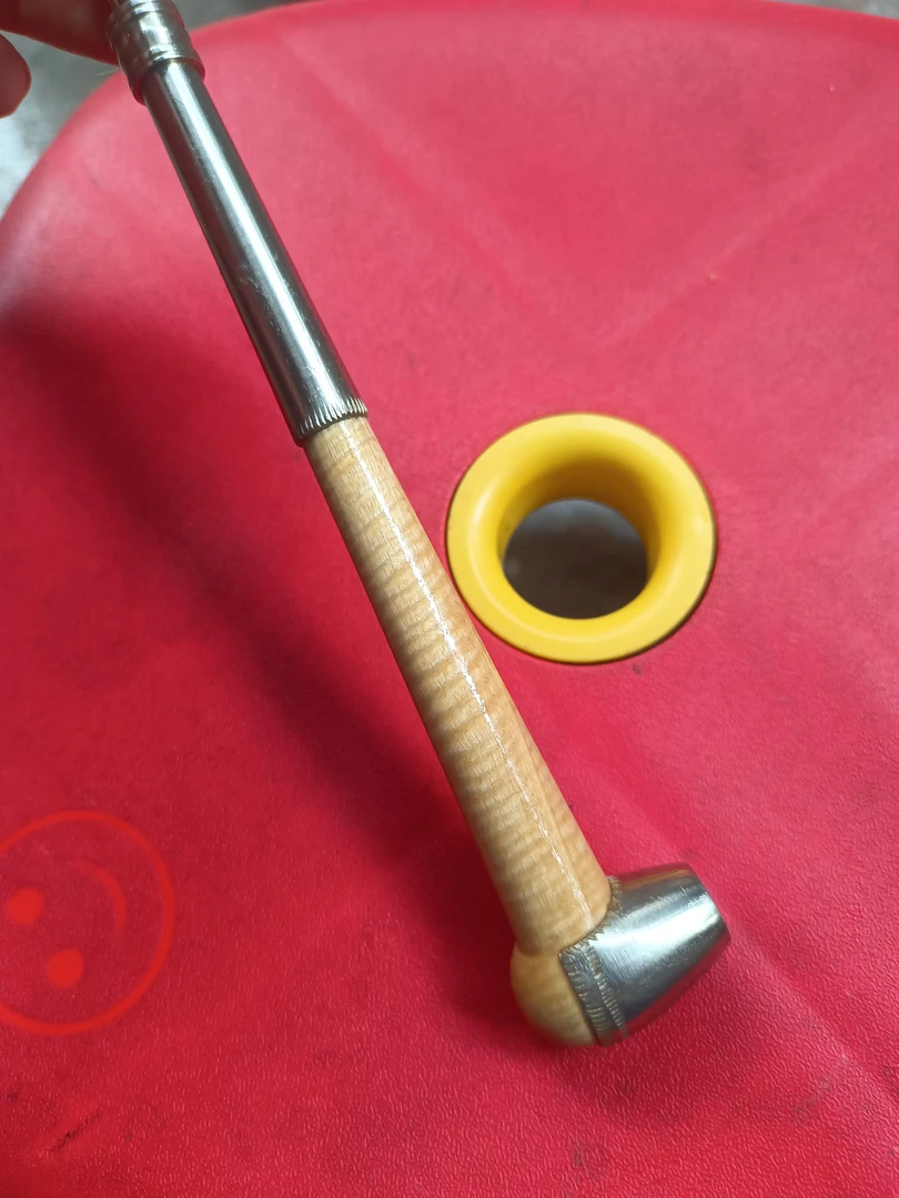 工艺品白乌木烟杆型号号长19.8公分皮烟款