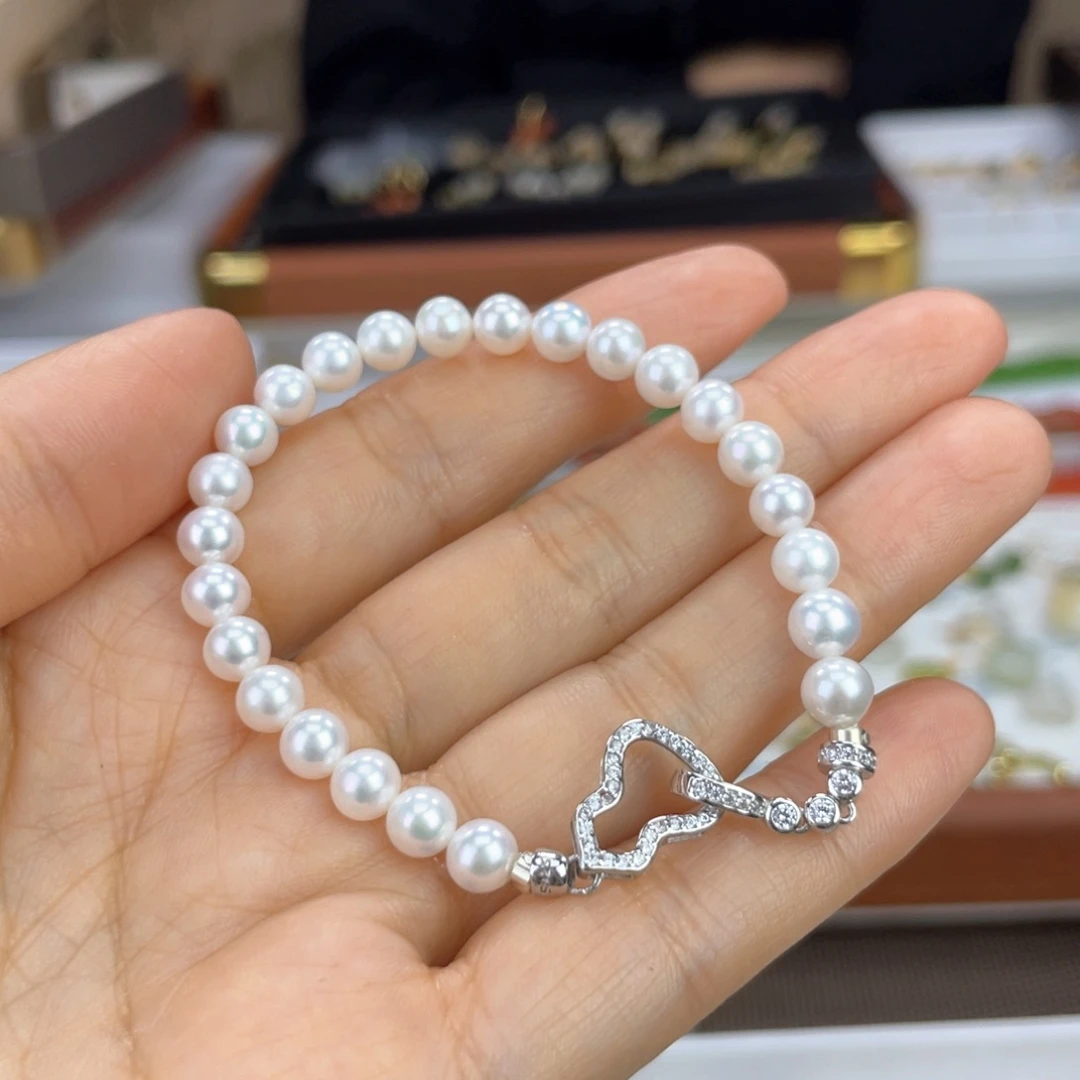未镶嵌手串淡水珍珠卡5.3