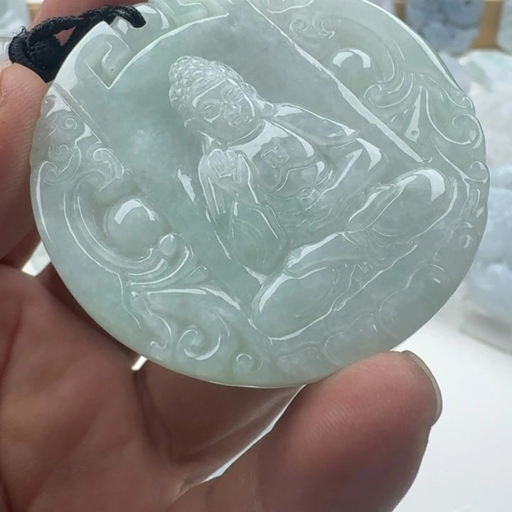 翡翠未镶嵌颈饰天然缅甸A货翡翠