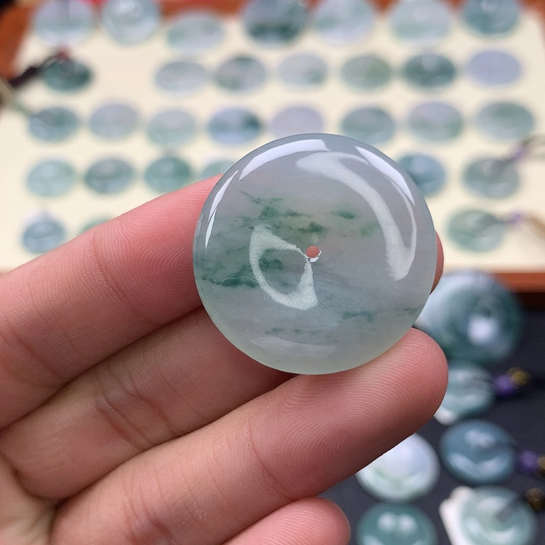 翡翠未镶嵌颈饰44 尺寸29.2-5