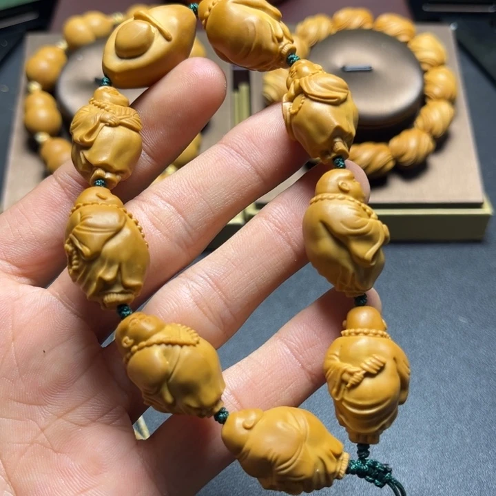 橄榄核手串/手链橄榄核雕小和尚