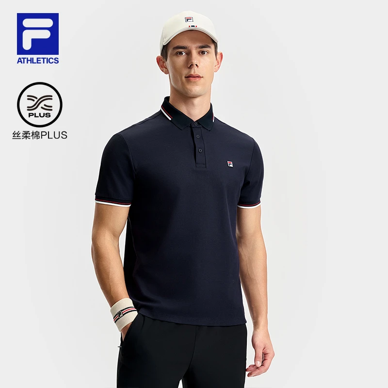 Fila/斐乐男款【 丝柔棉百搭经典POLO衫 】亲肤柔软短袖A11M523146F