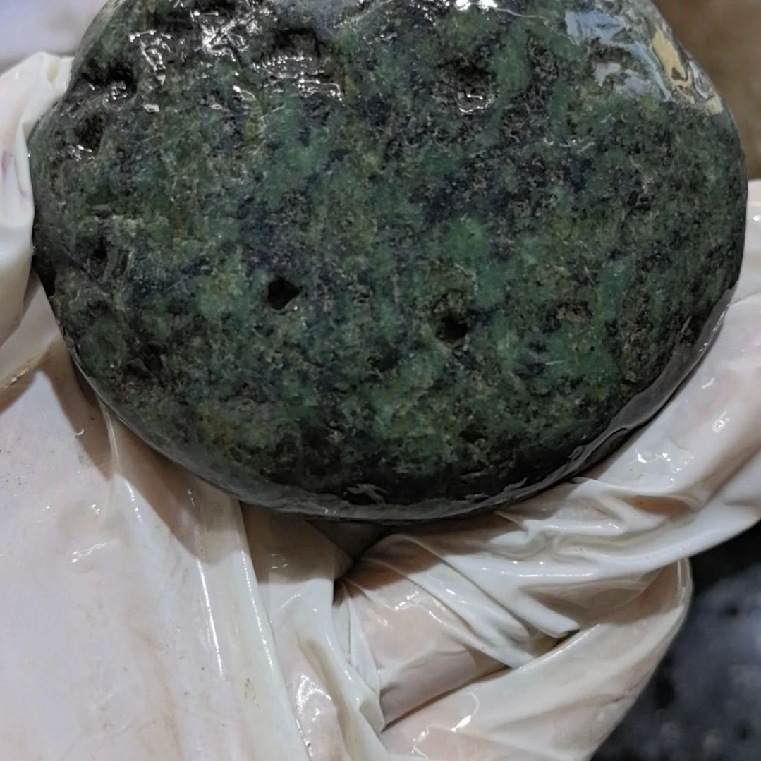 彩***桥有机玻璃藏玉药王石原石