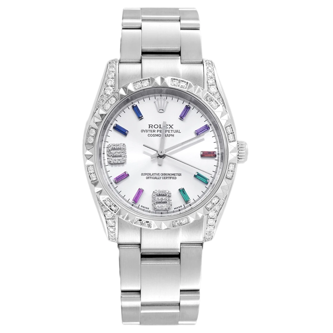 99新 Rolex/劳力士 蚝式恒动系列114200后钻腕表/WHT029008