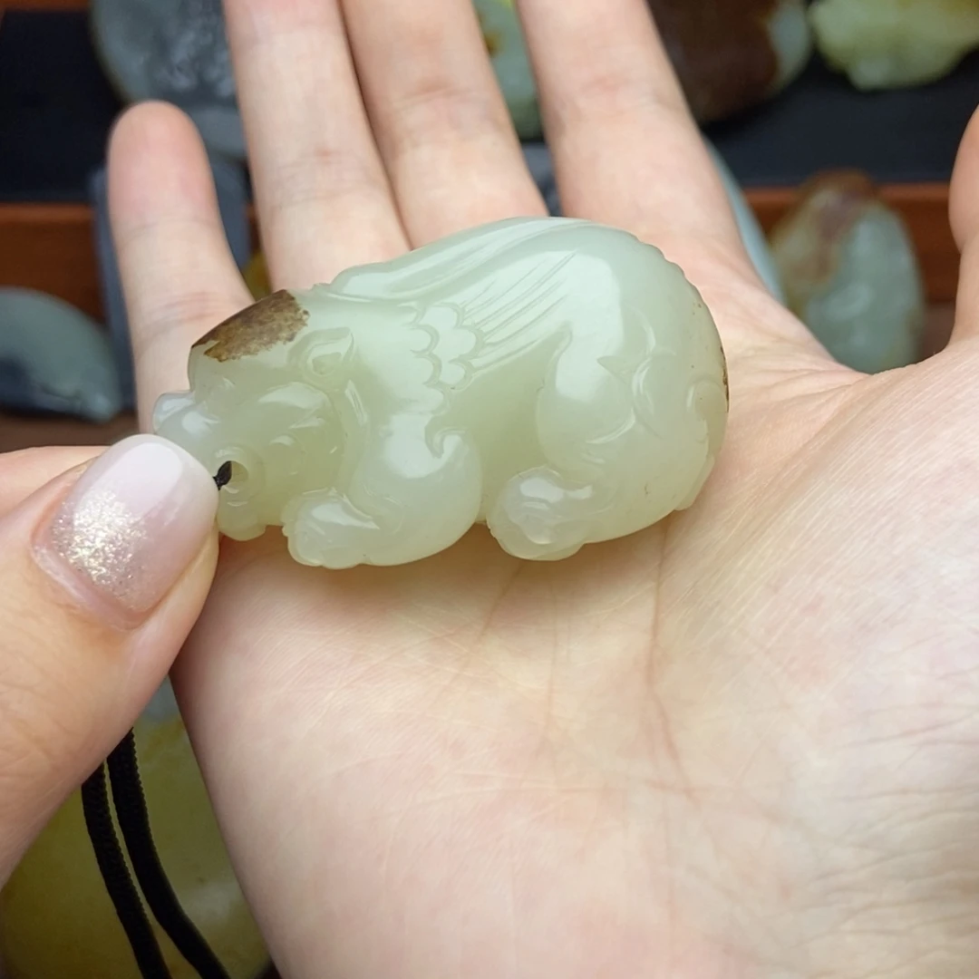 和田玉未镶嵌挂件