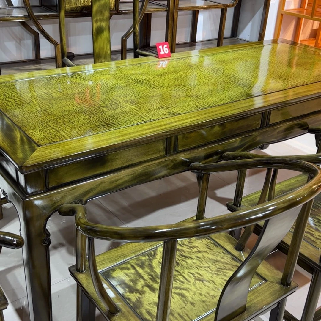 用***7木质类金丝楠家具茶桌八件套