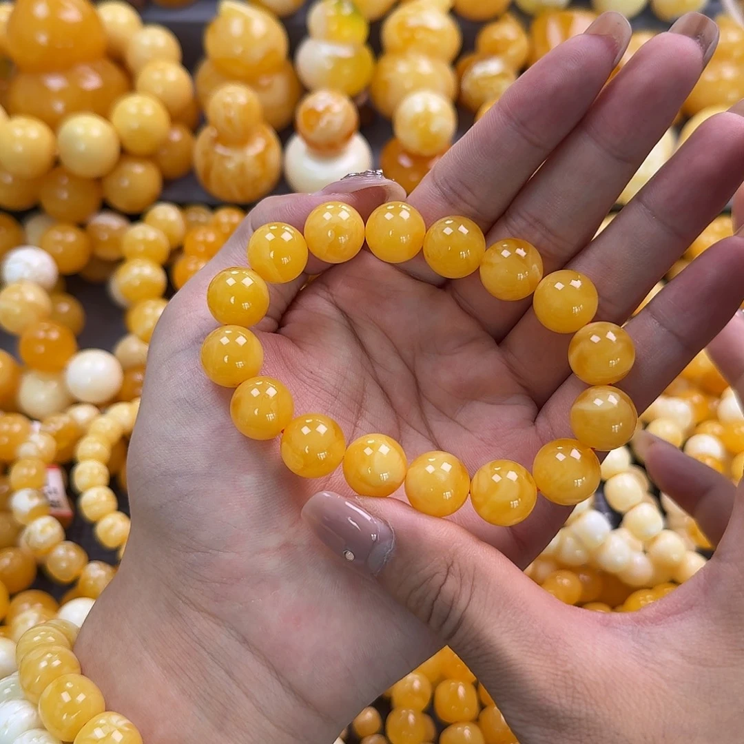 蜜蜡未镶嵌珠宝奇石同料14mm