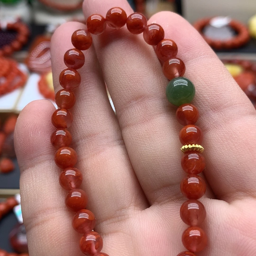未镶嵌手链南红玛瑙