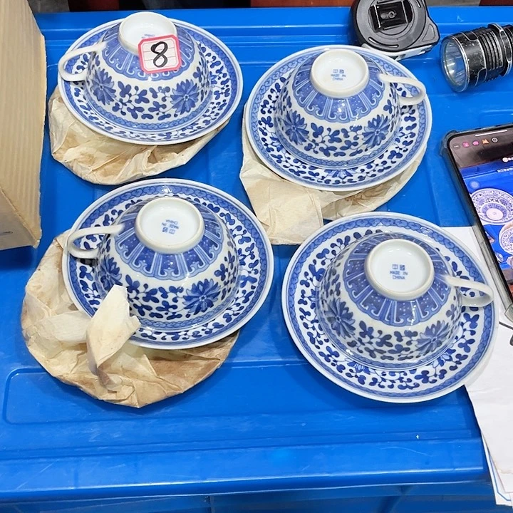 奋***斗瓷片8号 景德镇陶瓷 四套一起