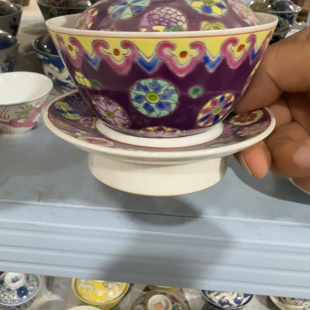 瓷片摆件手绘瓷器全部处理