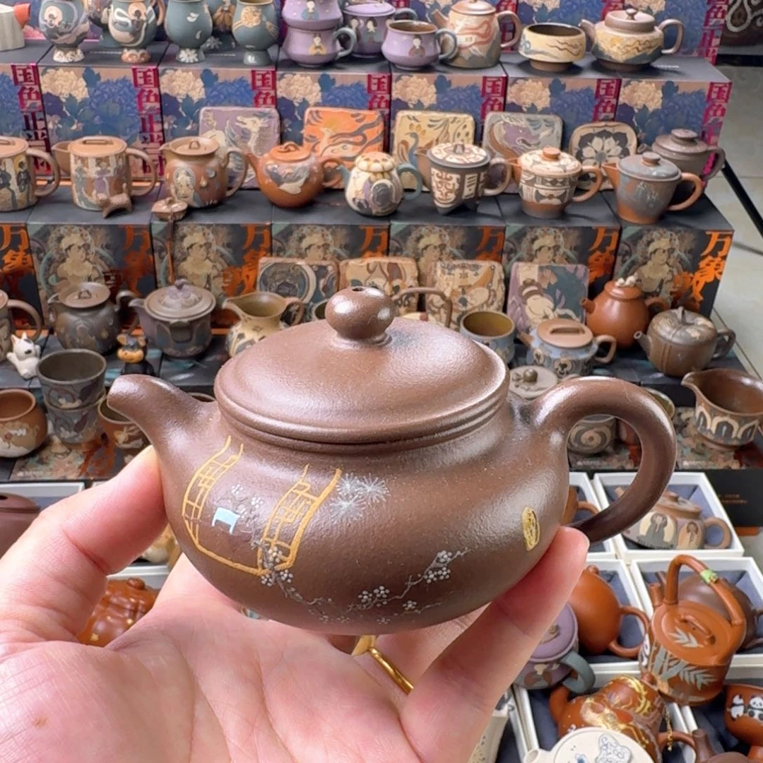 茶壶紫砂150ml原矿精工半手