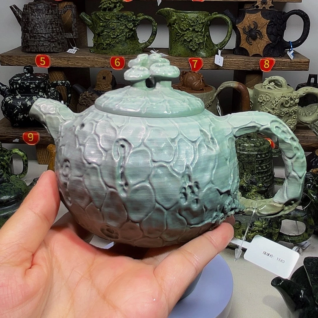 石材松花石供春壶210c