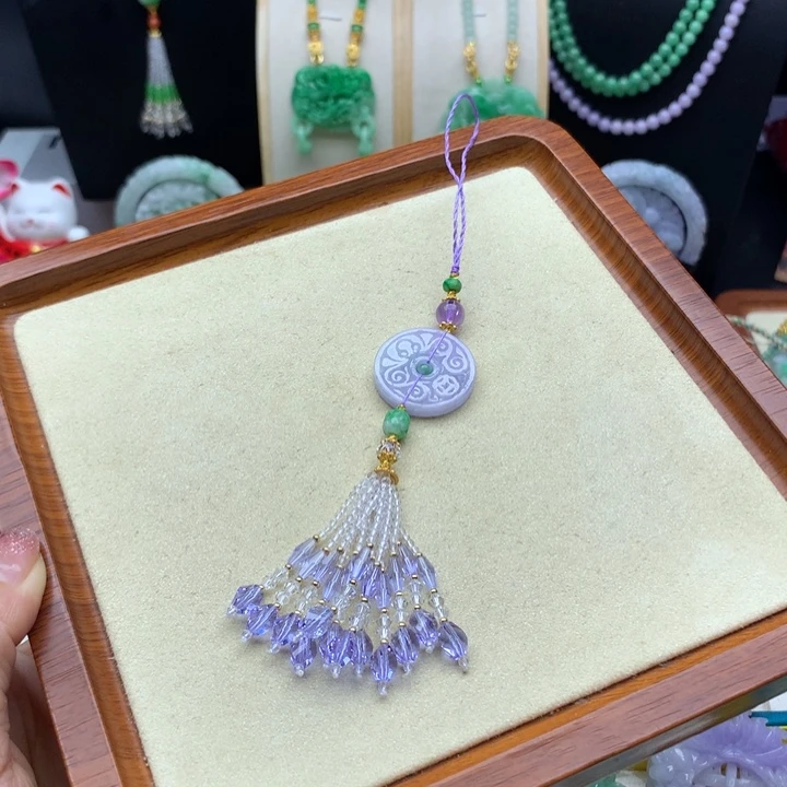 翡翠挂件未镶嵌翡翠压襟