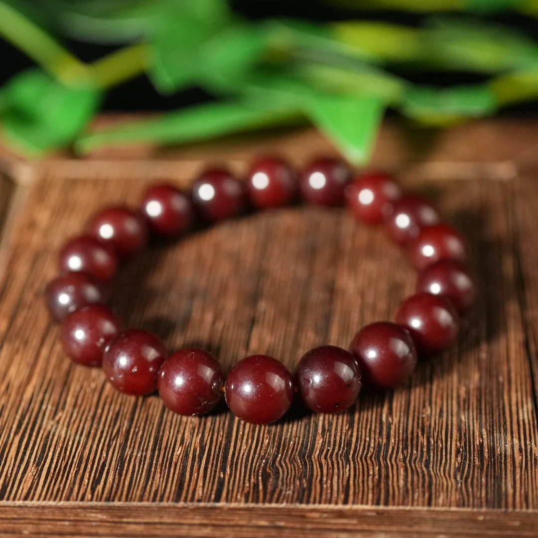 十九世纪蜜蜡圆珠手串AAML250420062