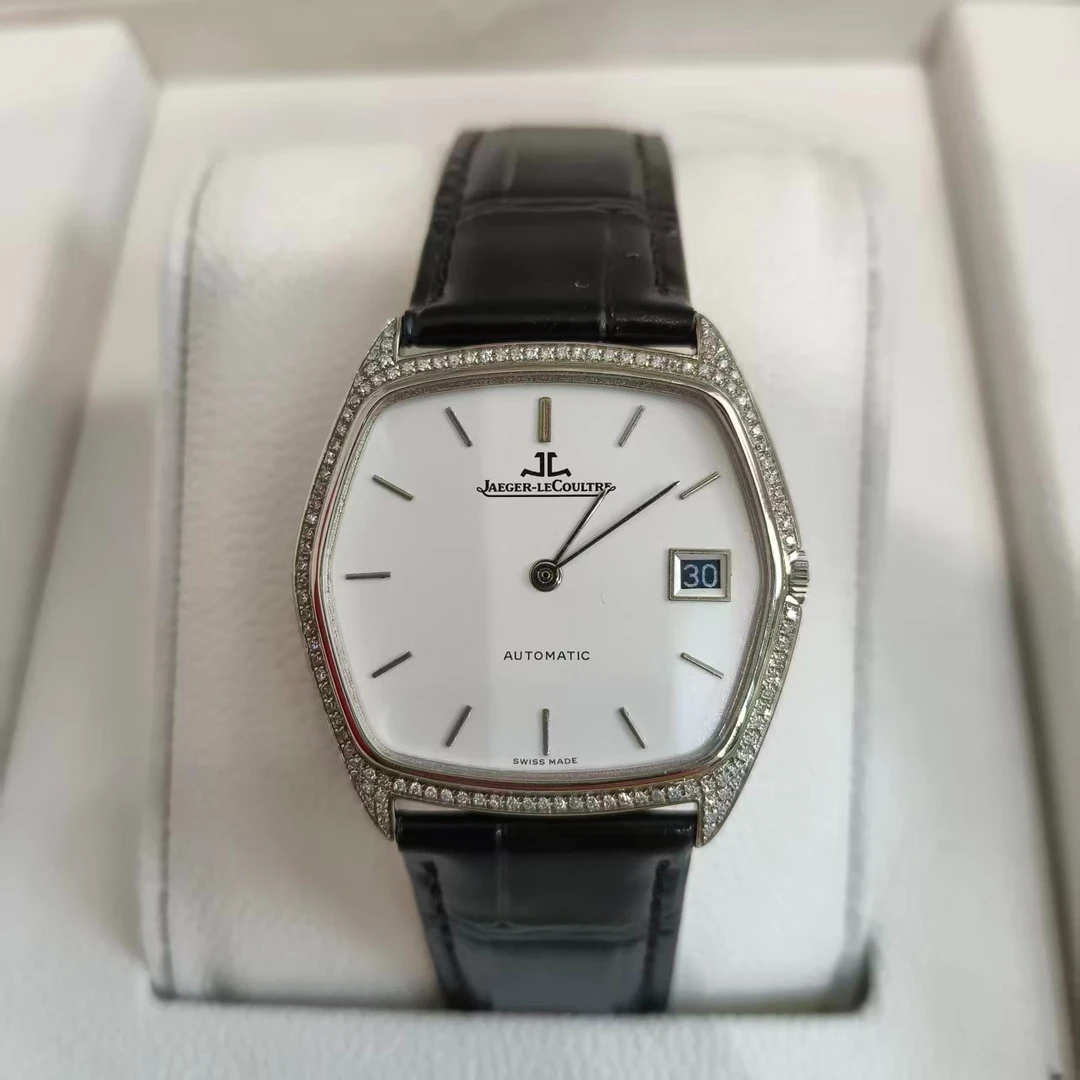 95新 Jaeger-LeCoultre/积家 自动机械后镶钻盘32*35/256107371