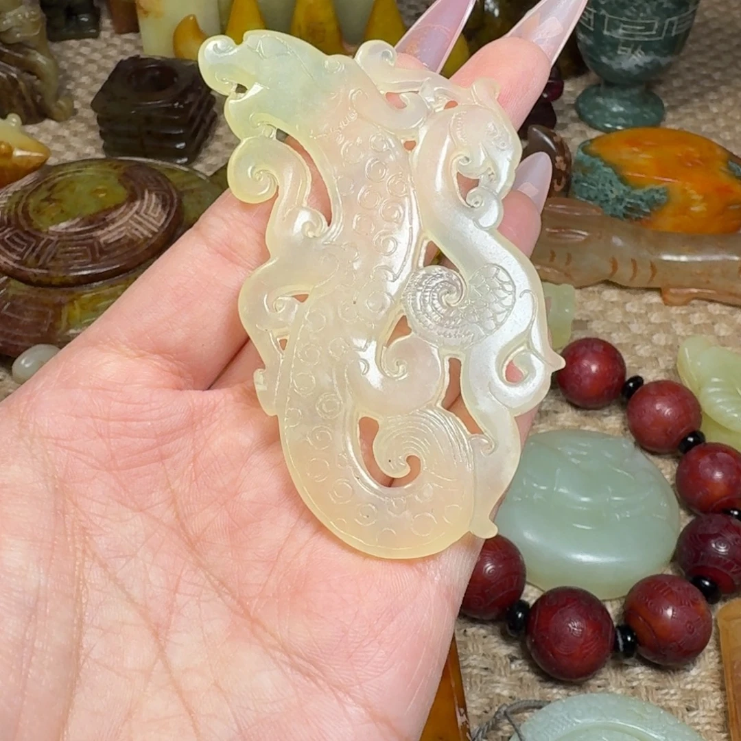 白玉菩提吊坠挂件