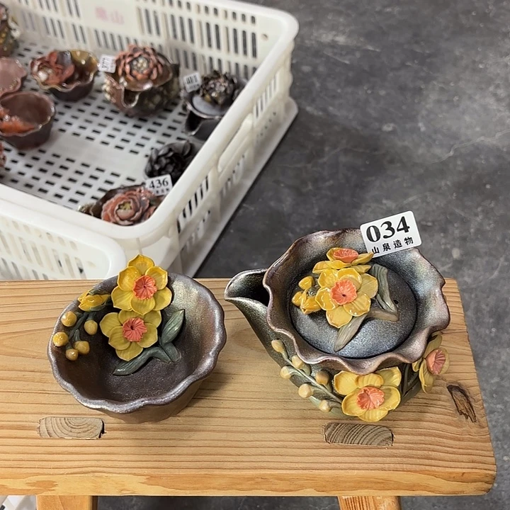 山泉造物手工制作柴烧034一套