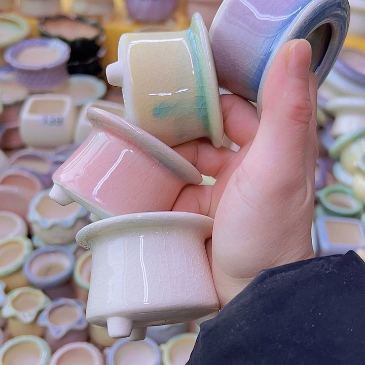 红陶陶瓷花盆当场满12包邮