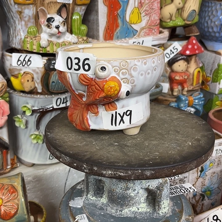 粗陶材质多肉花盆