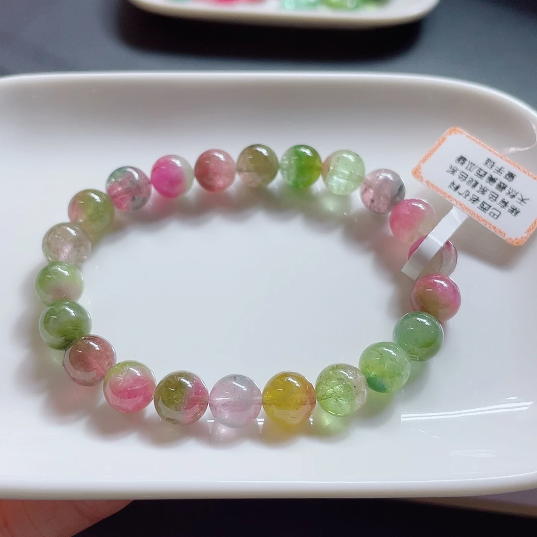 未镶嵌手链碧玺8.6mm左右