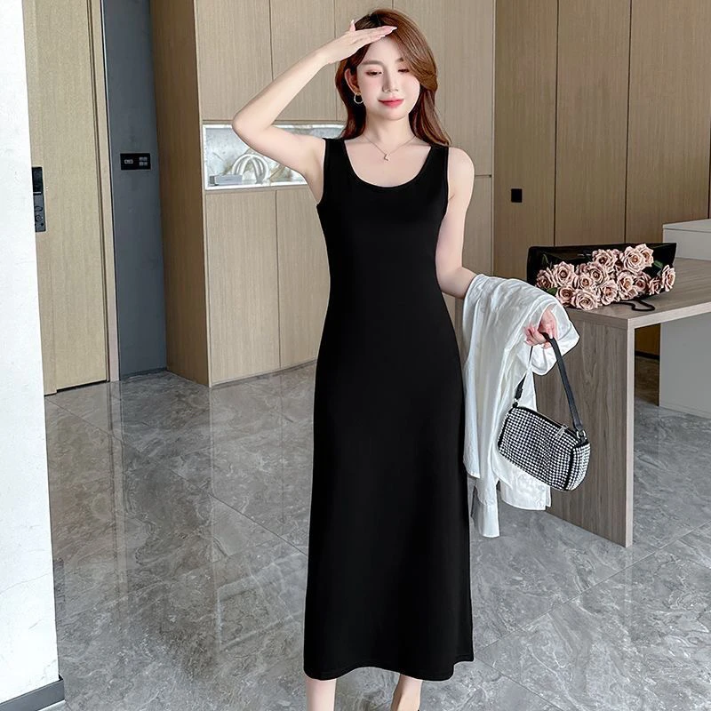 小众炸街高级感女装2025年新款气质休闲显瘦打底背心裙内搭吊带裙