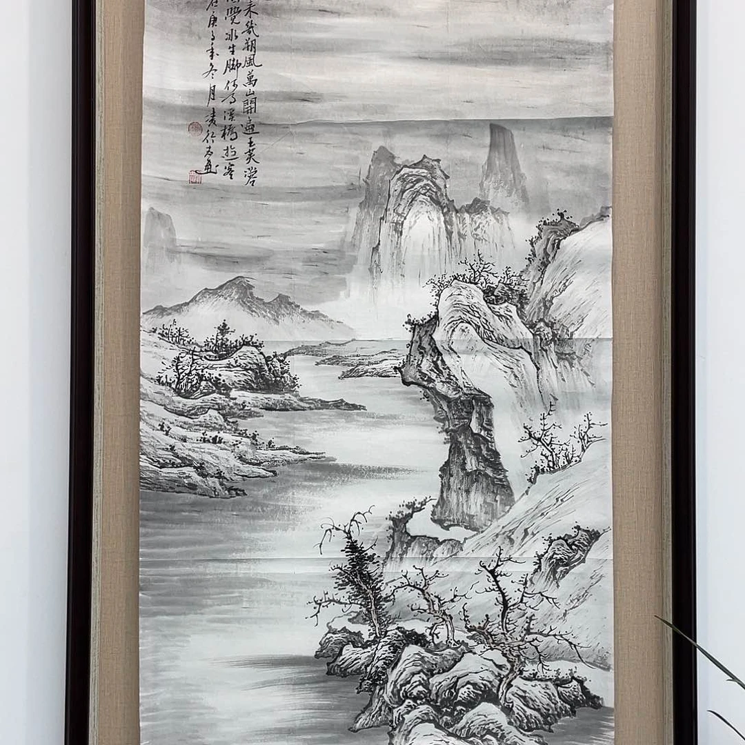 国画凌行志手绘作品
