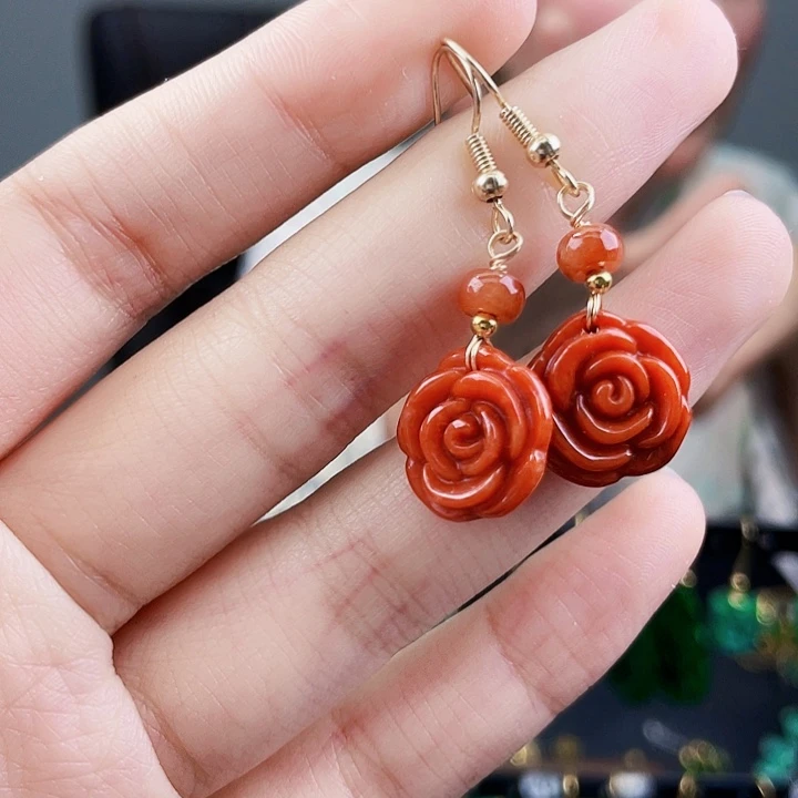 翡翠耳饰未镶嵌饰品