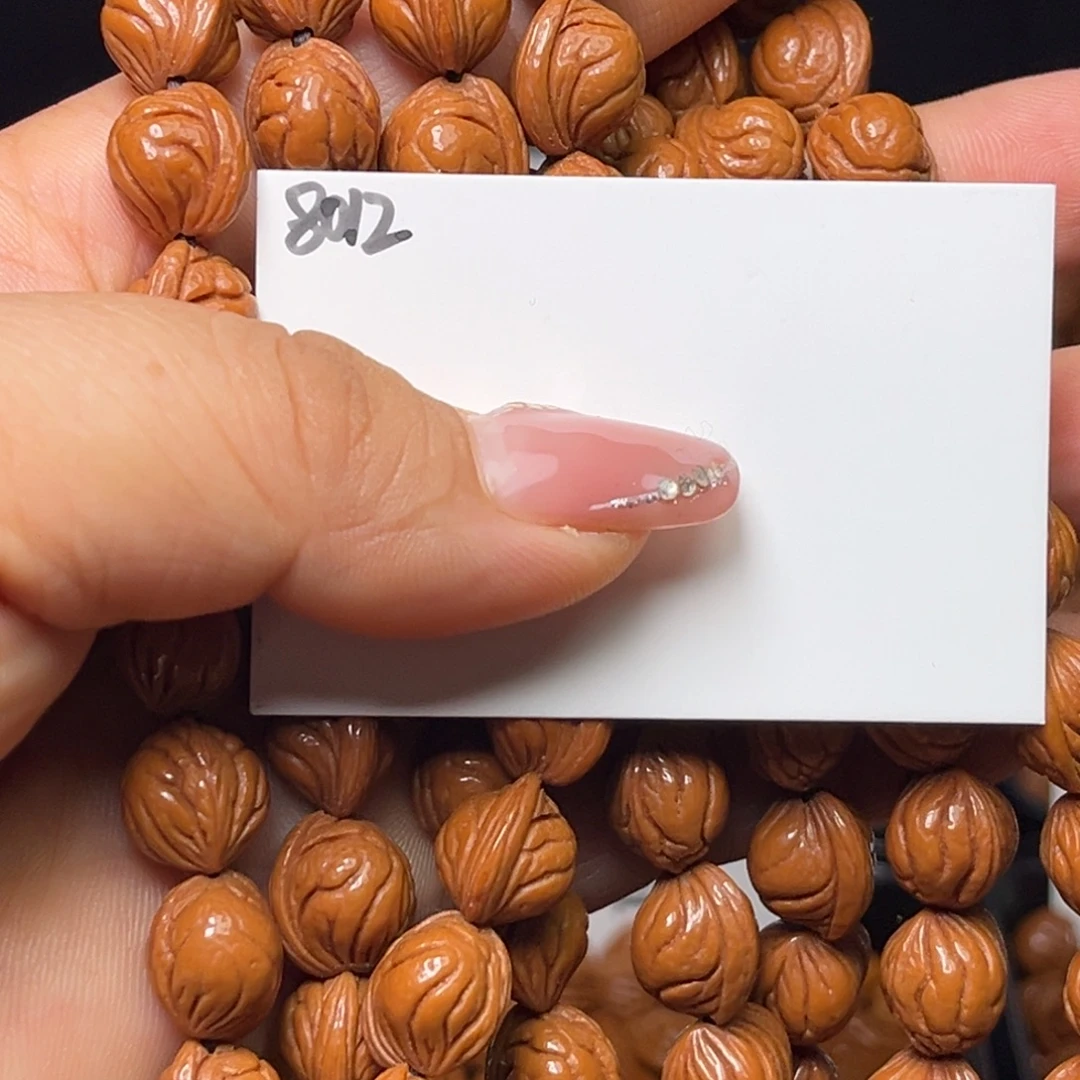 连***鸡手串桃核小龙纹10左右108脖挂