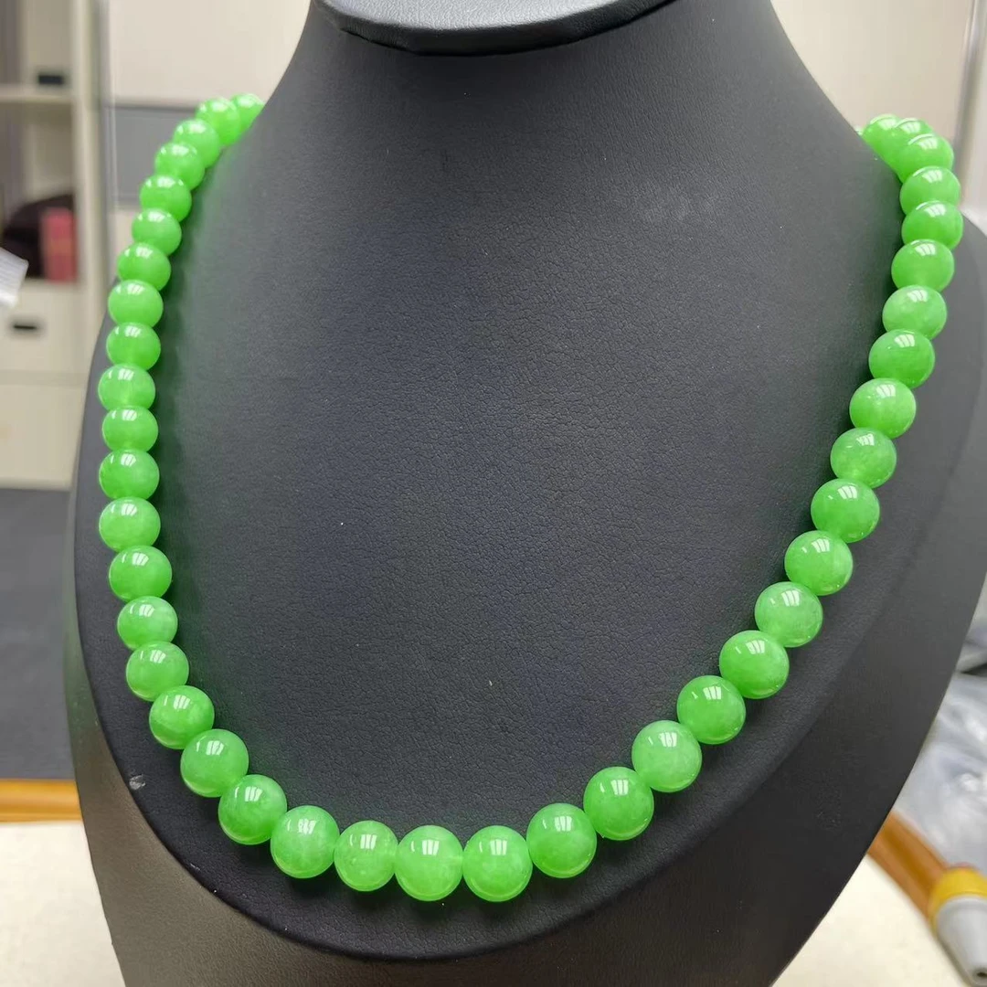 [大芃珠宝】翡翠8mm妈妈链LY104