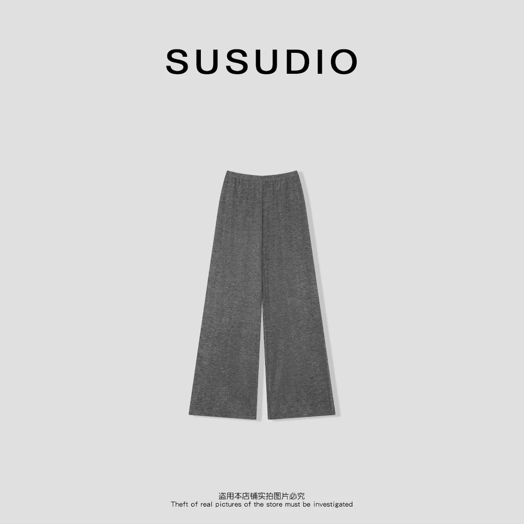 SUSUDIO③ 无感裤 春夏百搭松紧腰显瘦软糯舒适休闲裤40302