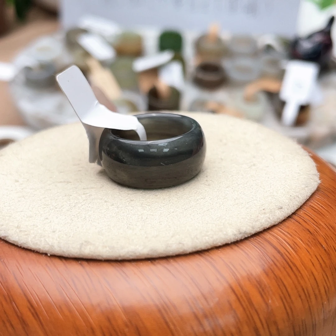 未镶嵌戒指和田玉（糖玉）c42腰花吨吨17.2不退货