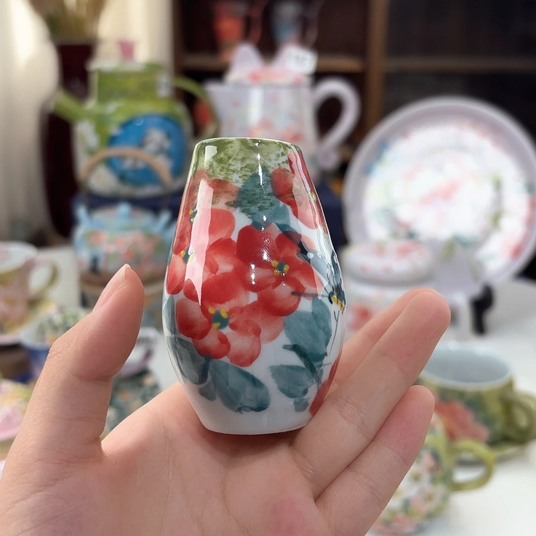 景德镇手绘高温釉下彩陶瓷茶具