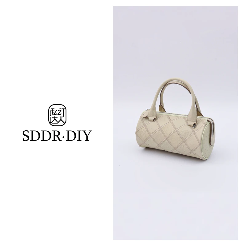 私订达人2025新款雅丹女士潮流真皮休闲百搭时尚鸵鸟皮包包