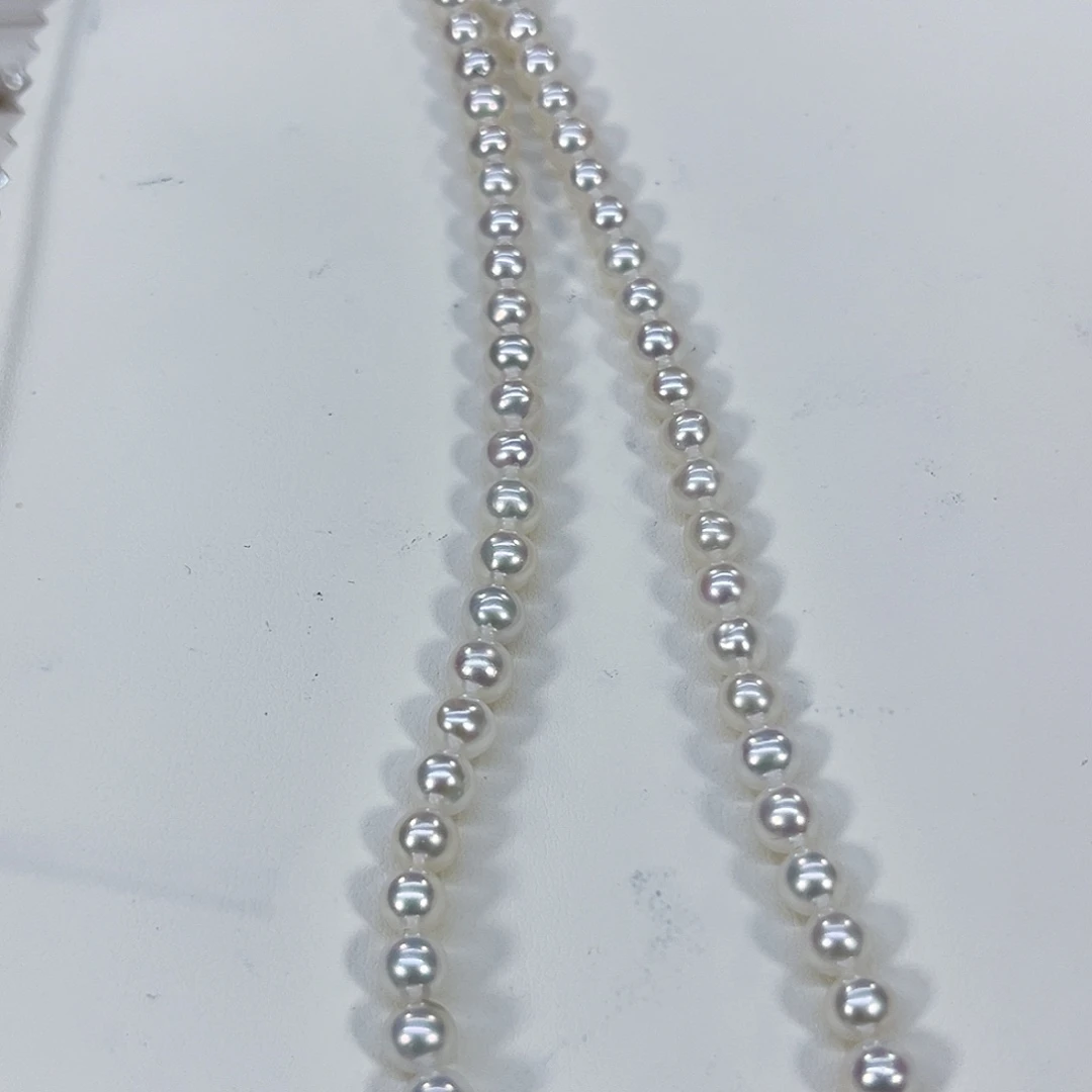 淡水珍珠银S925镶嵌颈饰