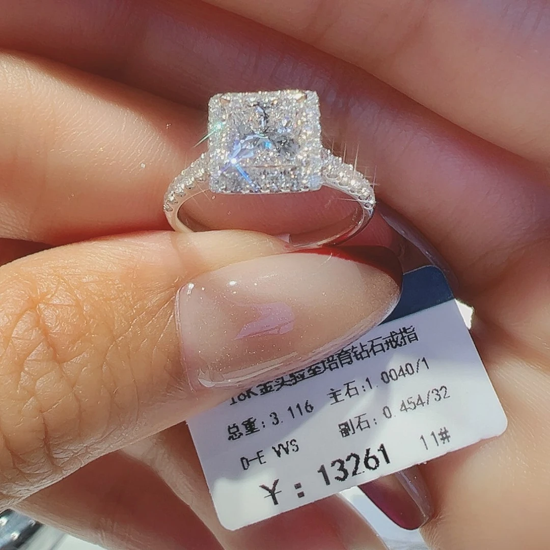 实验室培育钻石18K金镶嵌1.004ct11